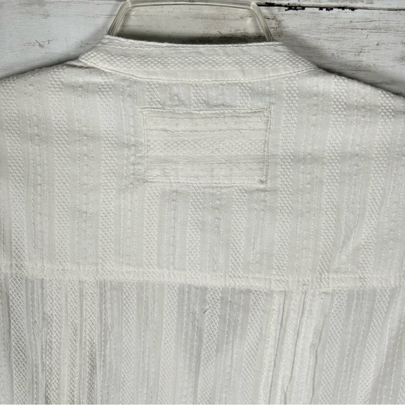 Free People We The Free  Willow Button Down Oversized Cotton XS Ivory NWT $148 - Picture 10 of 12